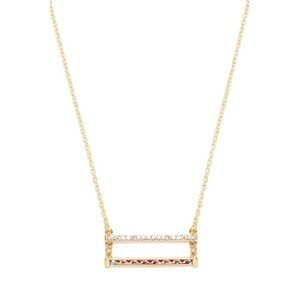 💕LULU'S💕 Double Team Gold Pendant Necklac
